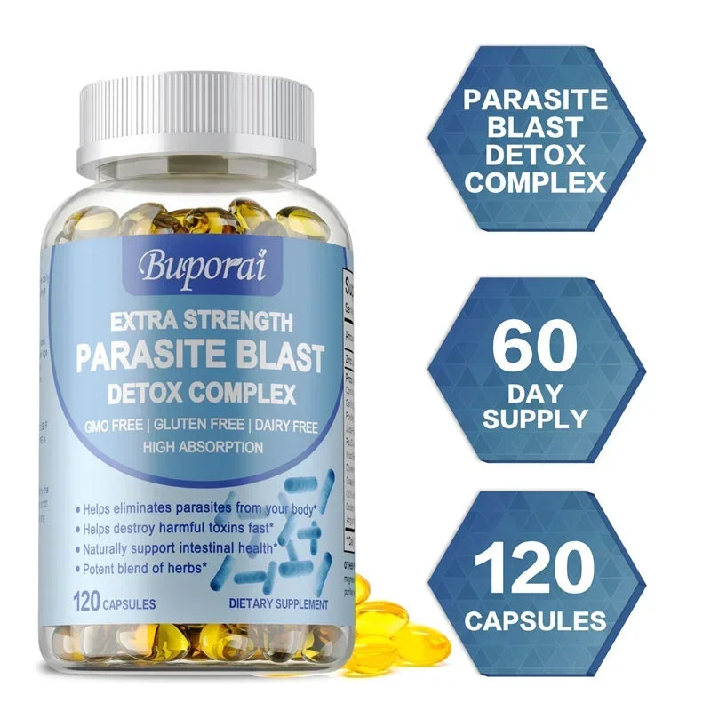 Parasite Blast Detox Complex - All-natural Insect Repellent, Intestinal Health Support and Liver Immunity Enhancement