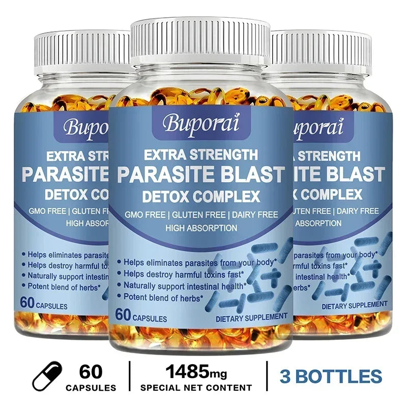 Parasite Blast Detox Complex - All-natural Insect Repellent, Intestinal Health Support and Liver Immunity Enhancement