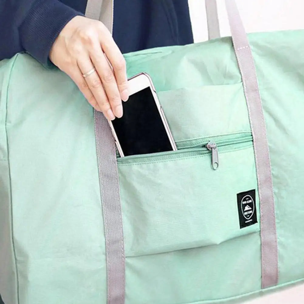 Travel Duffel Bag Lightweight Foldable Nylon Water Resistant Carry-On Duffle Bag Portable Durable Outdoor Tote Hook onto Luggage