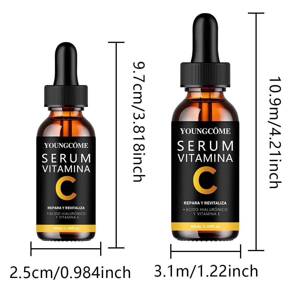 YOUNGCOME Vitamin A Serum + Hyaluronic Acid & Vitamin E, Facial Brighten skin& Boost radiance Essence, Daily Skincare Treatment