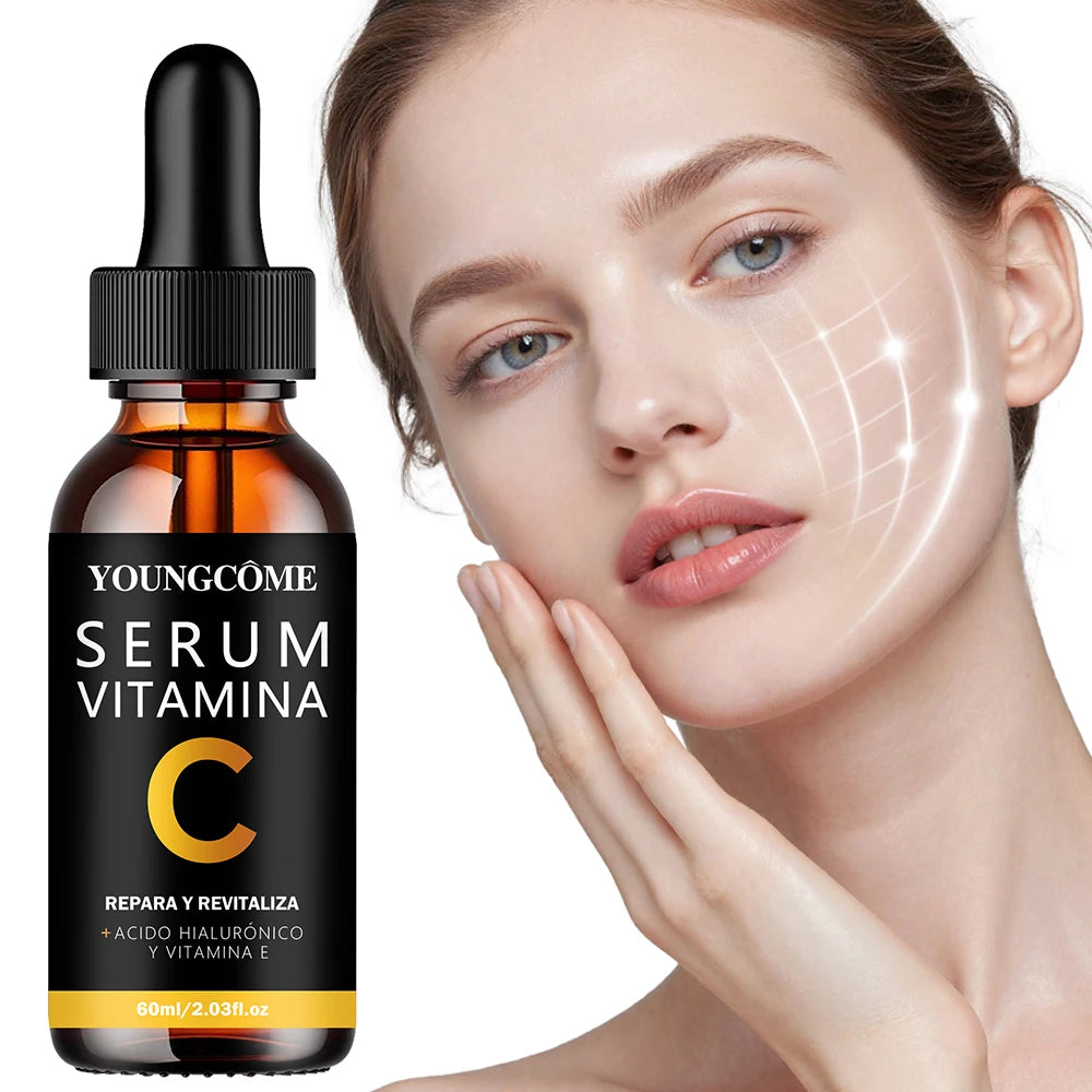 YOUNGCOME Vitamin A Serum + Hyaluronic Acid & Vitamin E, Facial Brighten skin& Boost radiance Essence, Daily Skincare Treatment
