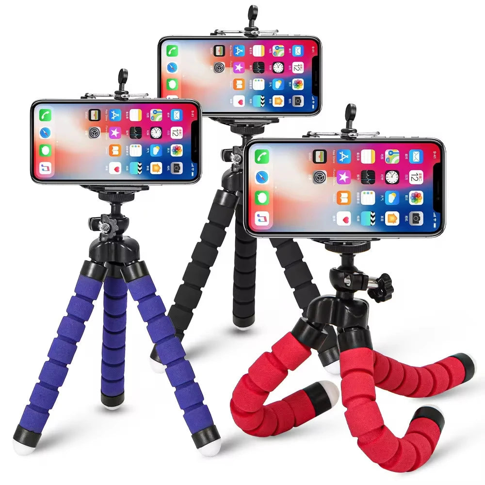 Tripoder Stativ Til Telefon Mobil Kameraholder Klips Smarttelefon Monopod Trebent Stativ Blekksprut Ministativ Stativ Til Telefon