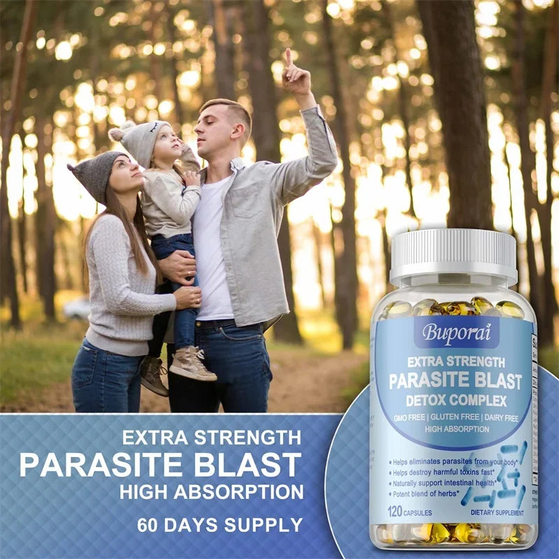 Parasite Blast Detox Complex - All-natural Insect Repellent, Intestinal Health Support and Liver Immunity Enhancement