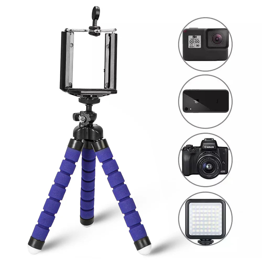 Tripoder Stativ Til Telefon Mobil Kameraholder Klips Smarttelefon Monopod Trebent Stativ Blekksprut Ministativ Stativ Til Telefon