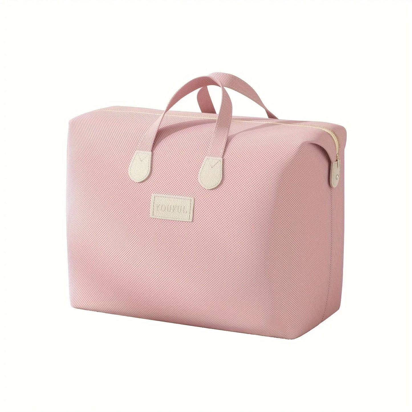 Soft Pink Duffel Bag: Perfect for Travel, Student Dorms, or Home Storage - Handy and Lightweight