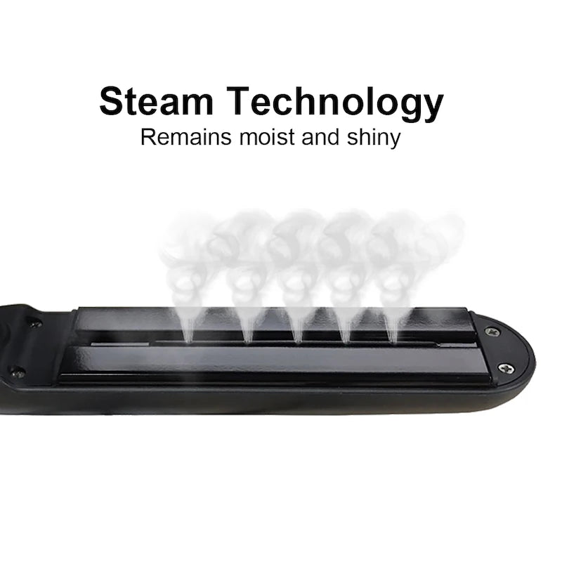Professional Steam Hair Straightener Ceramic Flat Iron 450℉ Fast Heat  Oil Treatment Hair Care Tools