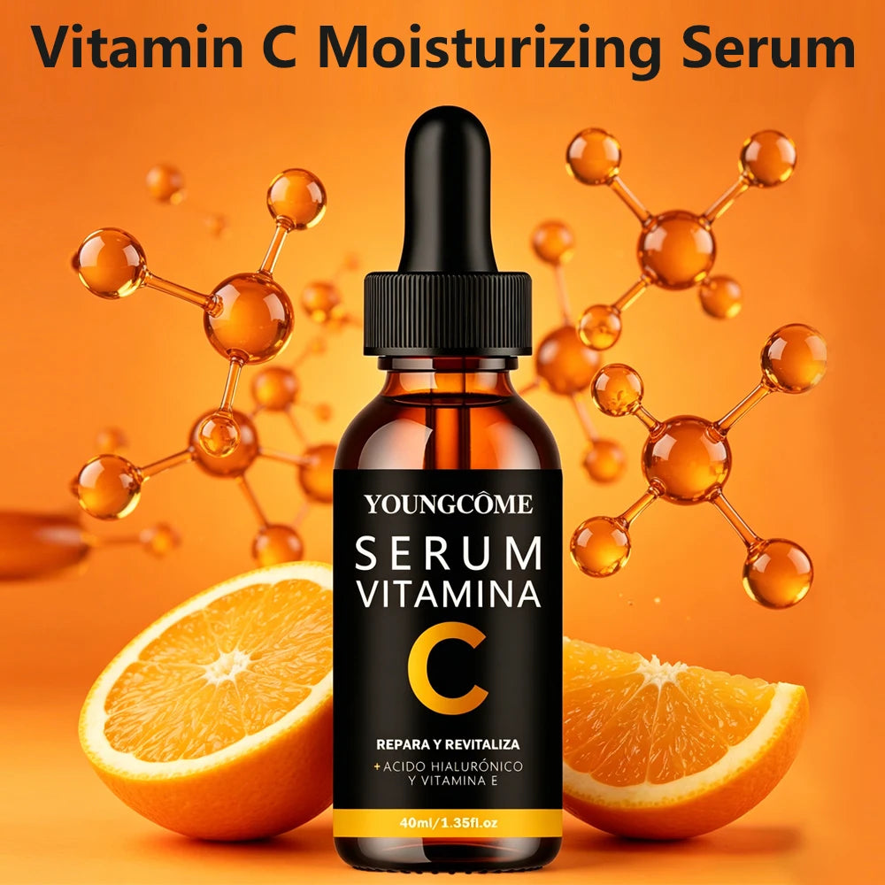 YOUNGCOME Vitamin A Serum + Hyaluronic Acid & Vitamin E, Facial Brighten skin& Boost radiance Essence, Daily Skincare Treatment