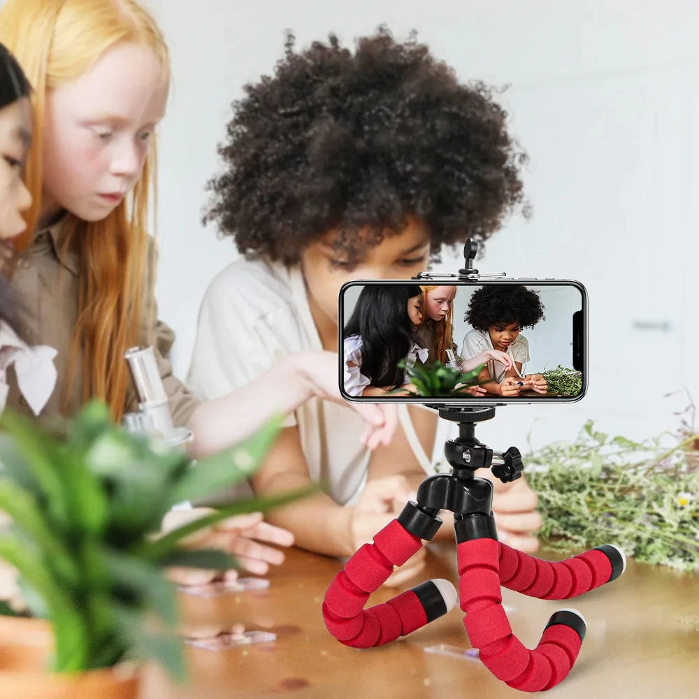 Tripoder Stativ Til Telefon Mobil Kameraholder Klips Smarttelefon Monopod Trebent Stativ Blekksprut Ministativ Stativ Til Telefon
