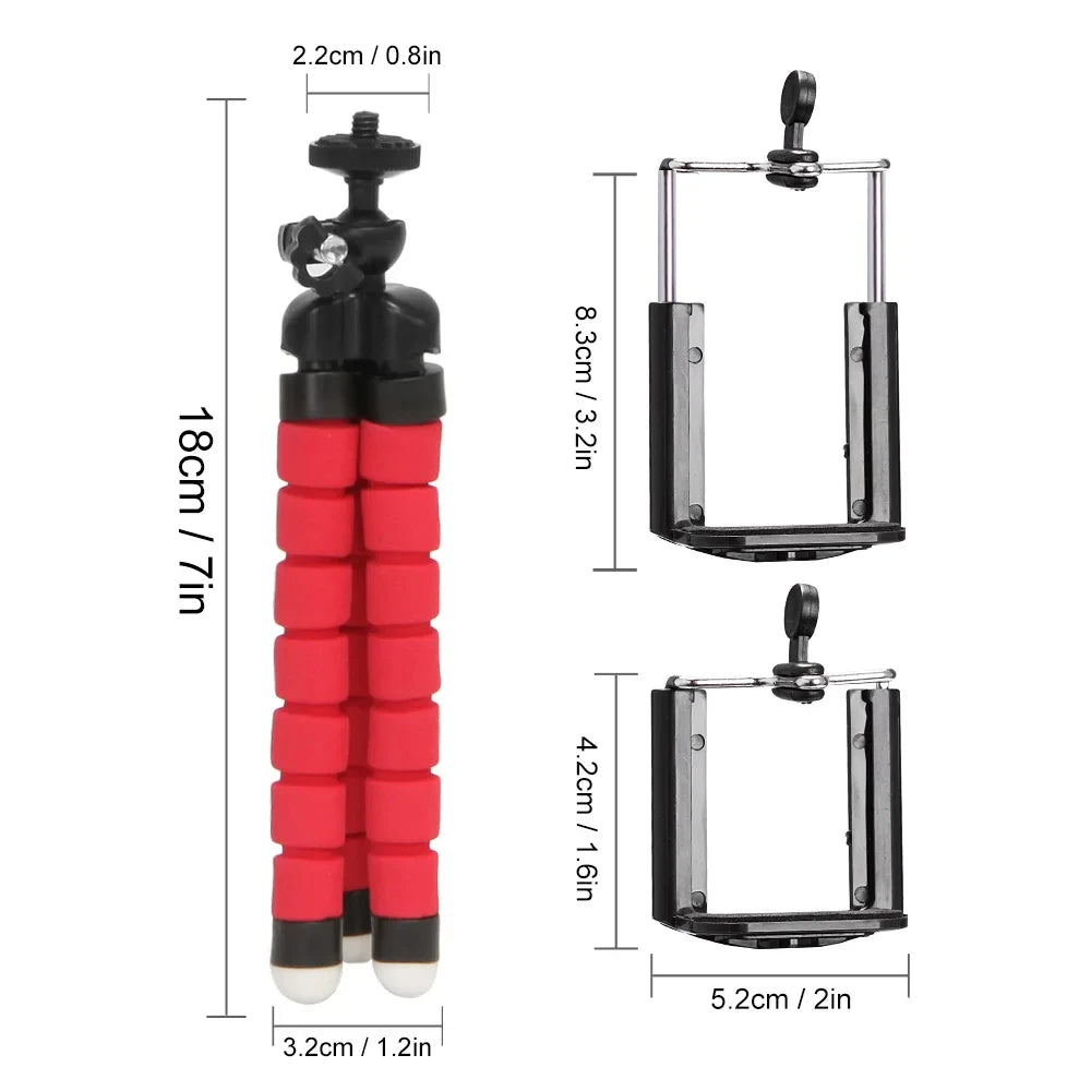Tripoder Stativ Til Telefon Mobil Kameraholder Klips Smarttelefon Monopod Trebent Stativ Blekksprut Ministativ Stativ Til Telefon