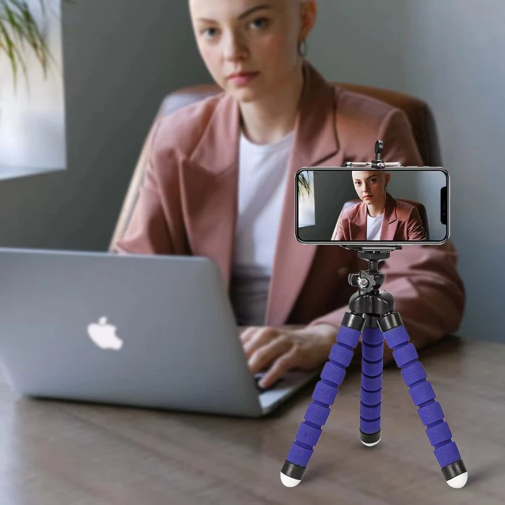 Tripoder Stativ Til Telefon Mobil Kameraholder Klips Smarttelefon Monopod Trebent Stativ Blekksprut Ministativ Stativ Til Telefon