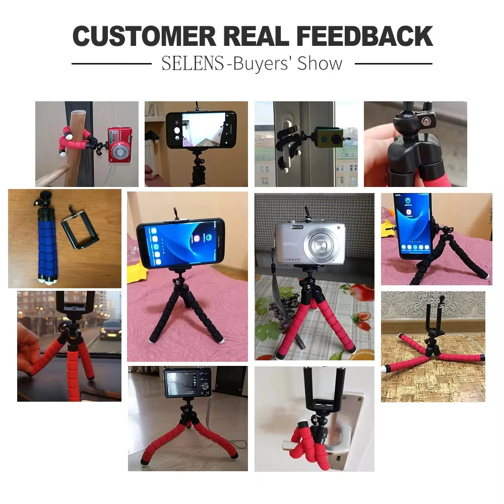 Tripoder Stativ Til Telefon Mobil Kameraholder Klips Smarttelefon Monopod Trebent Stativ Blekksprut Ministativ Stativ Til Telefon