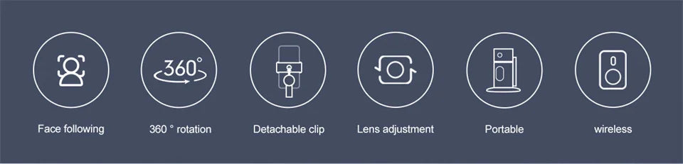 FANGTUOSI P02 With MKF for TYPE-C  desktop phone holder wireless connection shooting  desktop gimbal AI automatic face tracking