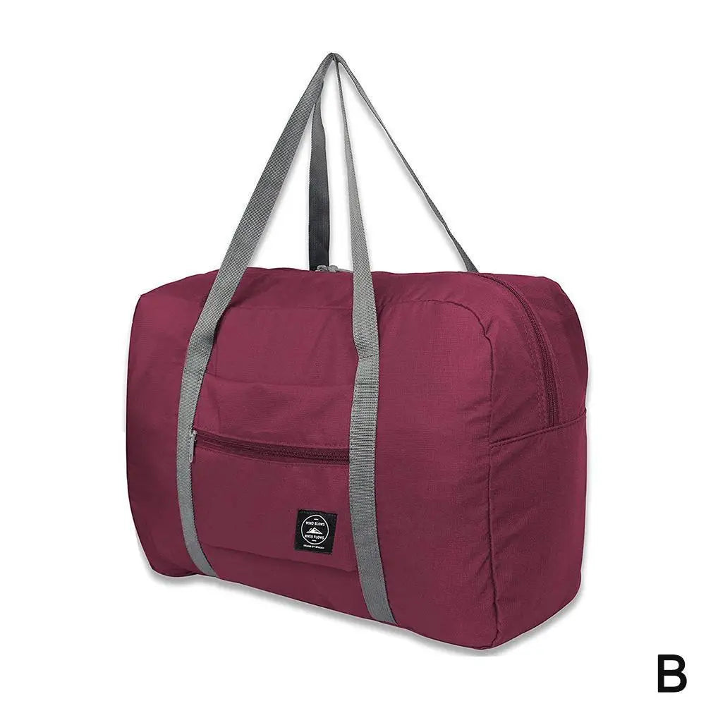 Travel Duffel Bag Lightweight Foldable Nylon Water Resistant Carry-On Duffle Bag Portable Durable Outdoor Tote Hook onto Luggage