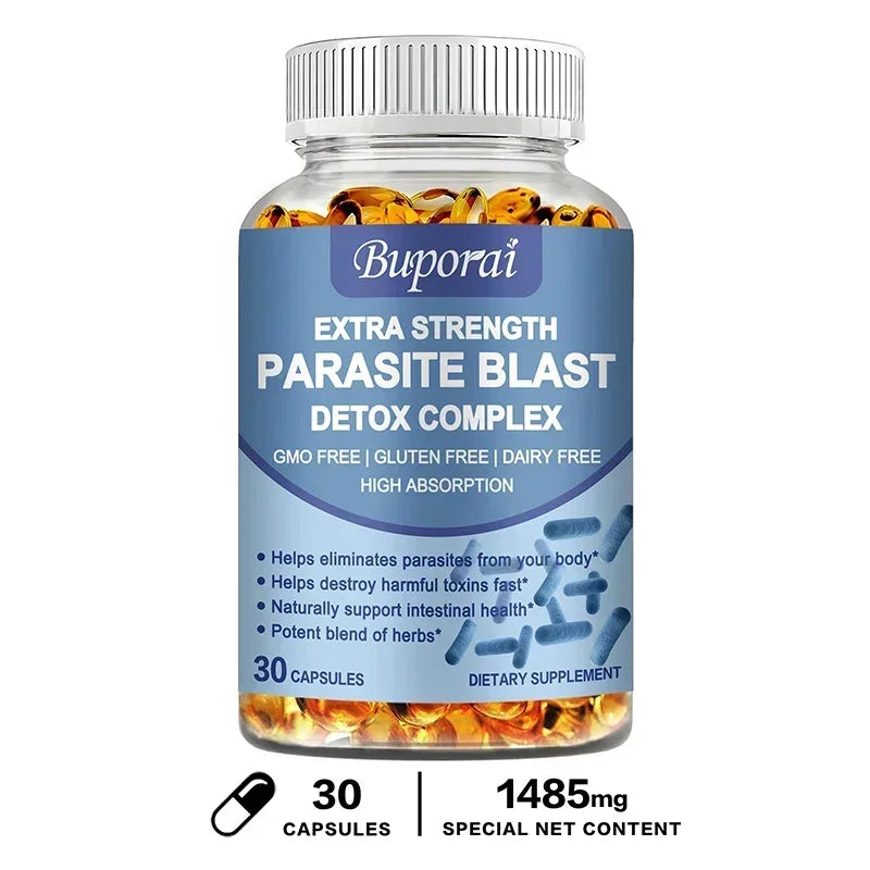 Parasite Blast Detox Complex - All-natural Insect Repellent, Intestinal Health Support and Liver Immunity Enhancement