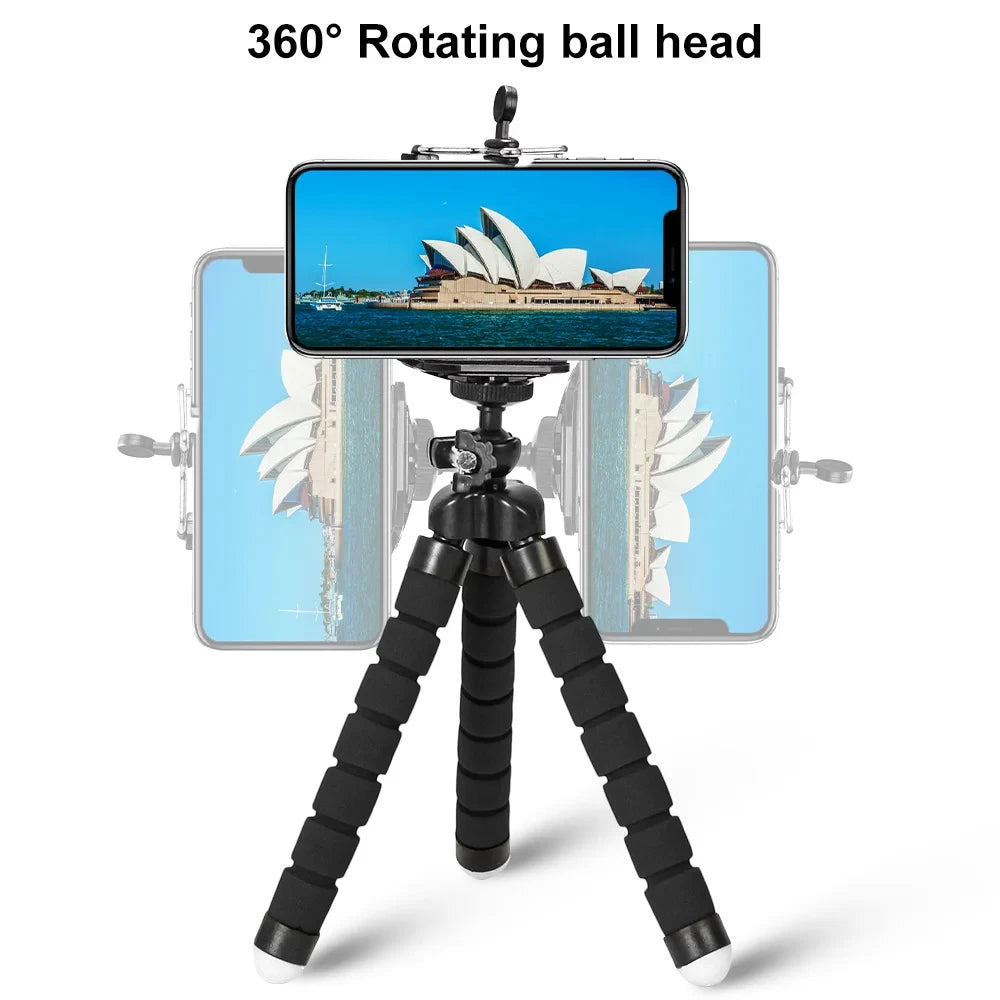 Tripoder Stativ Til Telefon Mobil Kameraholder Klips Smarttelefon Monopod Trebent Stativ Blekksprut Ministativ Stativ Til Telefon