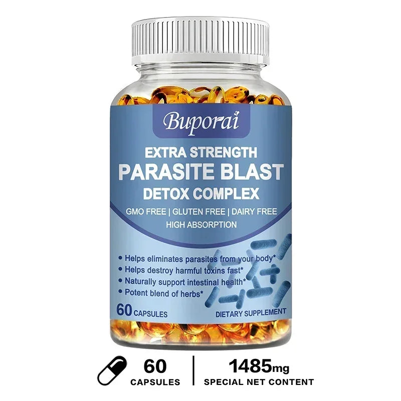 Parasite Blast Detox Complex - All-natural Insect Repellent, Intestinal Health Support and Liver Immunity Enhancement