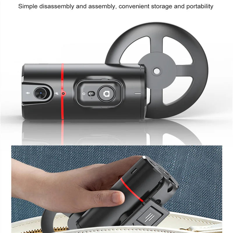 FANGTUOSI P02 With MKF for TYPE-C  desktop phone holder wireless connection shooting  desktop gimbal AI automatic face tracking