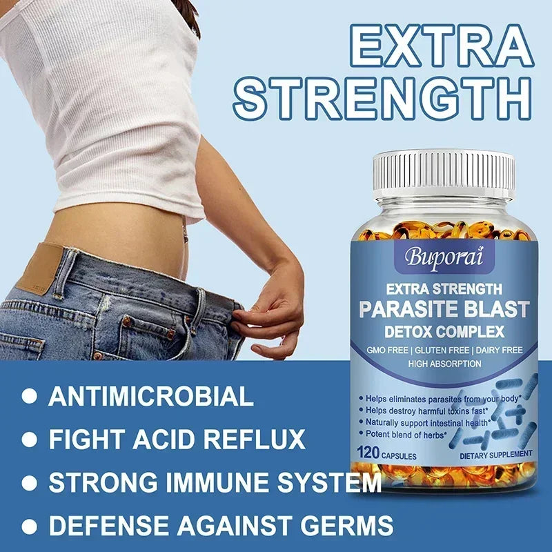 Parasite Blast Detox Complex - All-natural Insect Repellent, Intestinal Health Support and Liver Immunity Enhancement