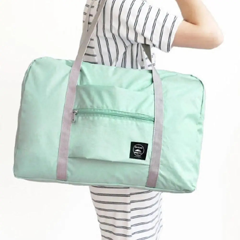 Travel Duffel Bag Lightweight Foldable Nylon Water Resistant Carry-On Duffle Bag Portable Durable Outdoor Tote Hook onto Luggage